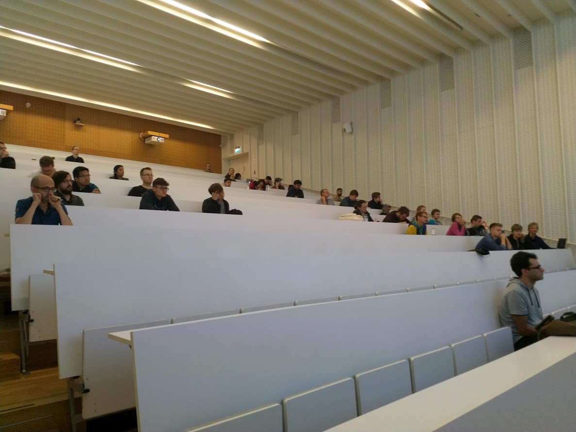 Audience listening lecture